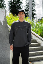 sleepy eye tribal longsleeve tee