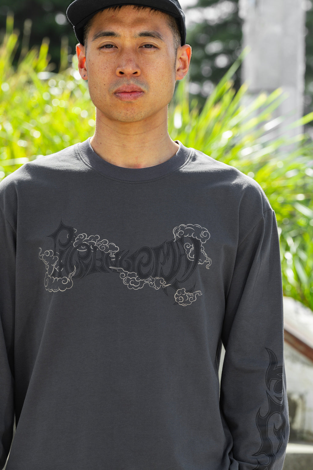 sleepy eye tribal longsleeve tee