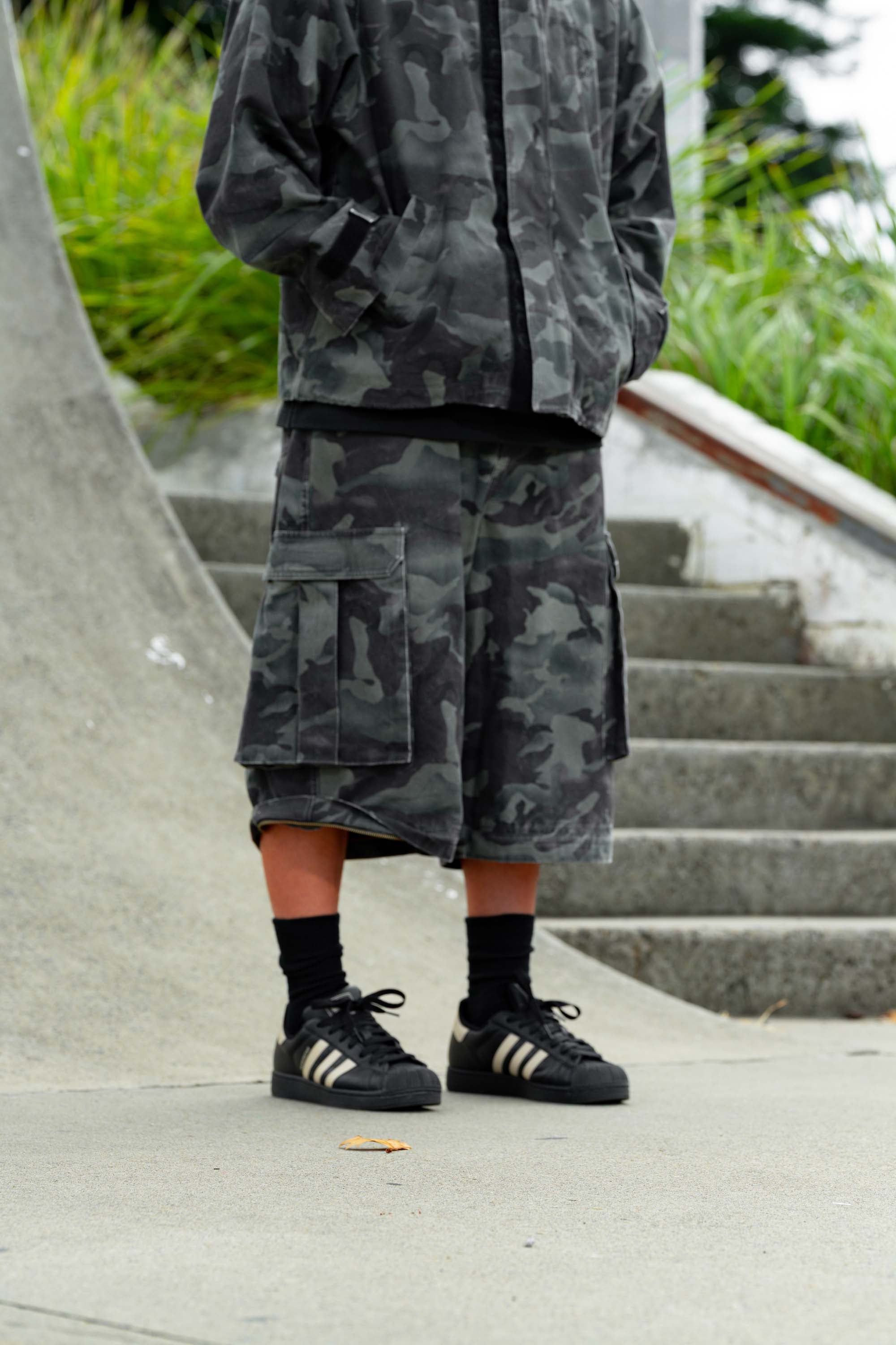 transformable camouflage cargo pants
