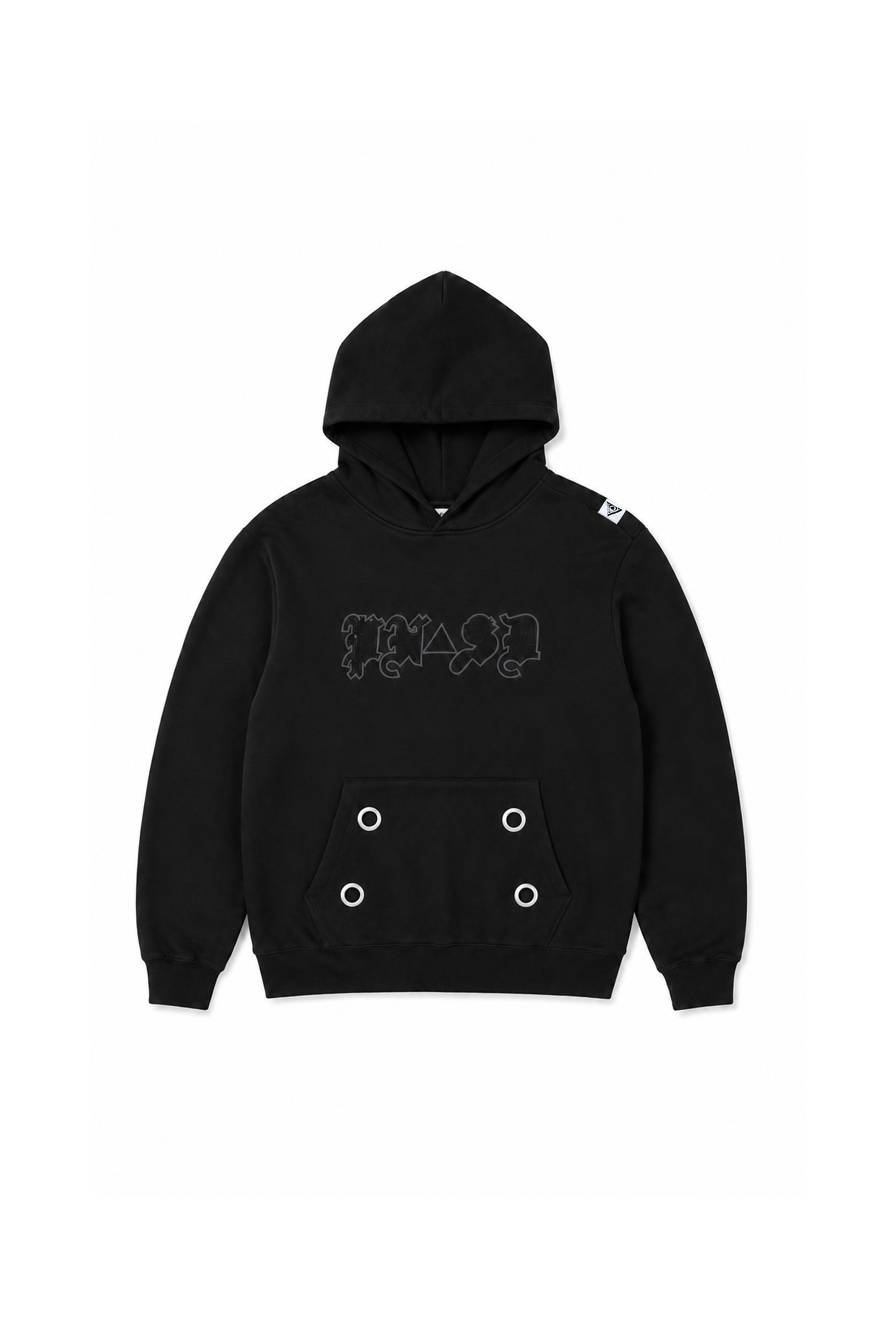rhinestone calligraphy hoodie