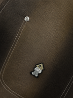 metal trim plaid workshirt
