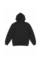 applique logo zip hoodie