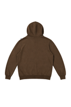 applique logo zip hoodie