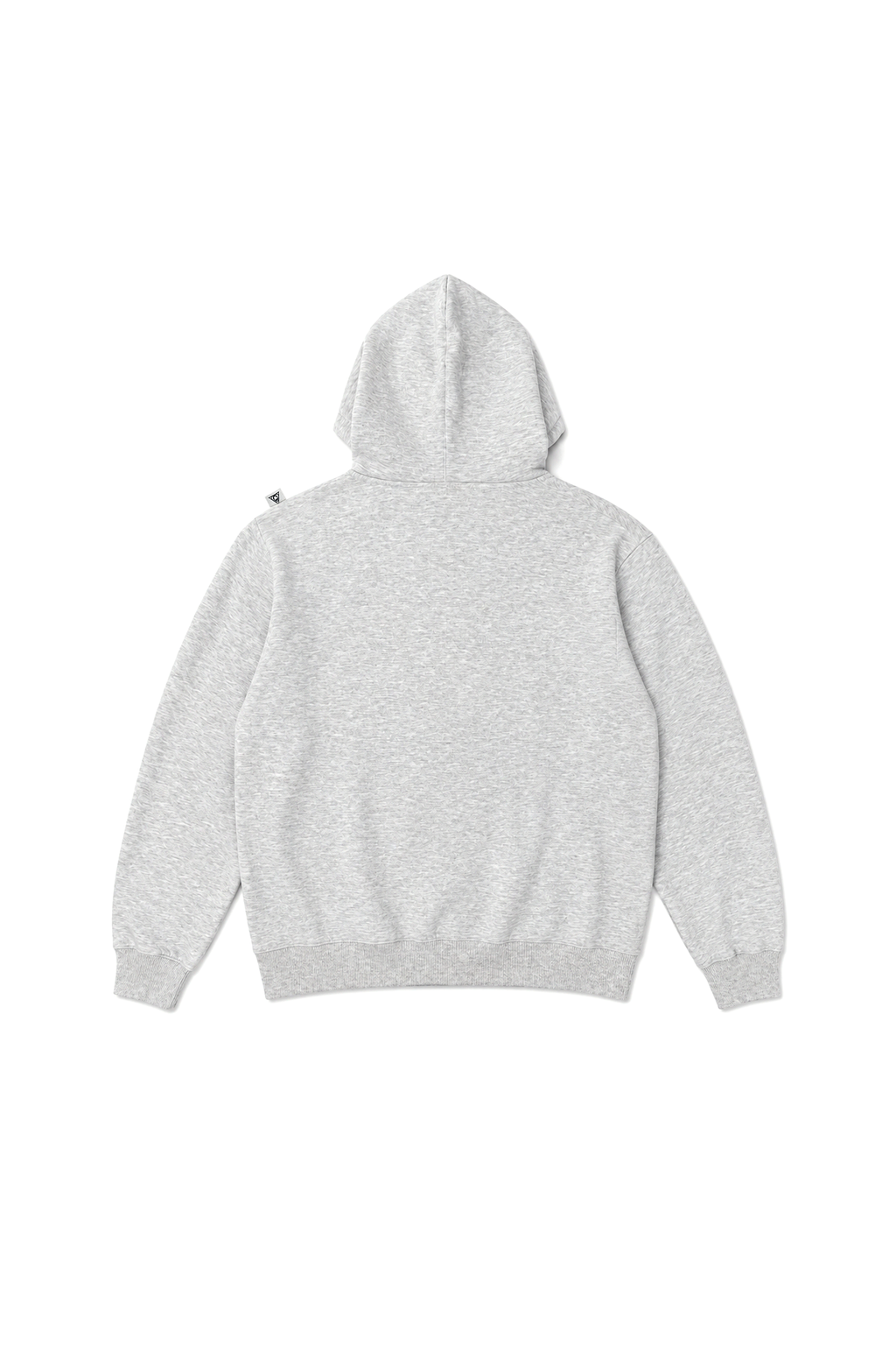 applique logo zip hoodie