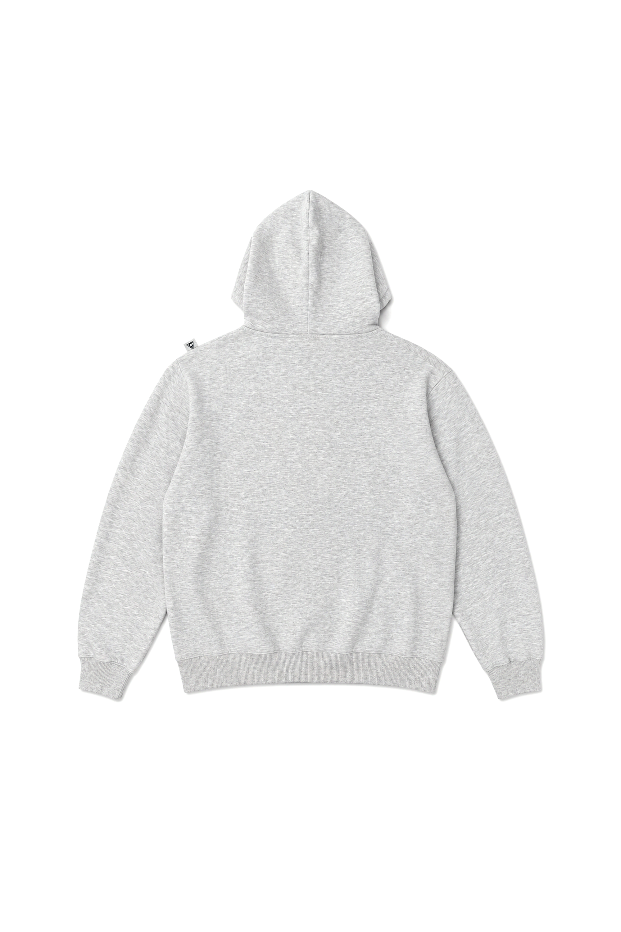 applique logo zip hoodie