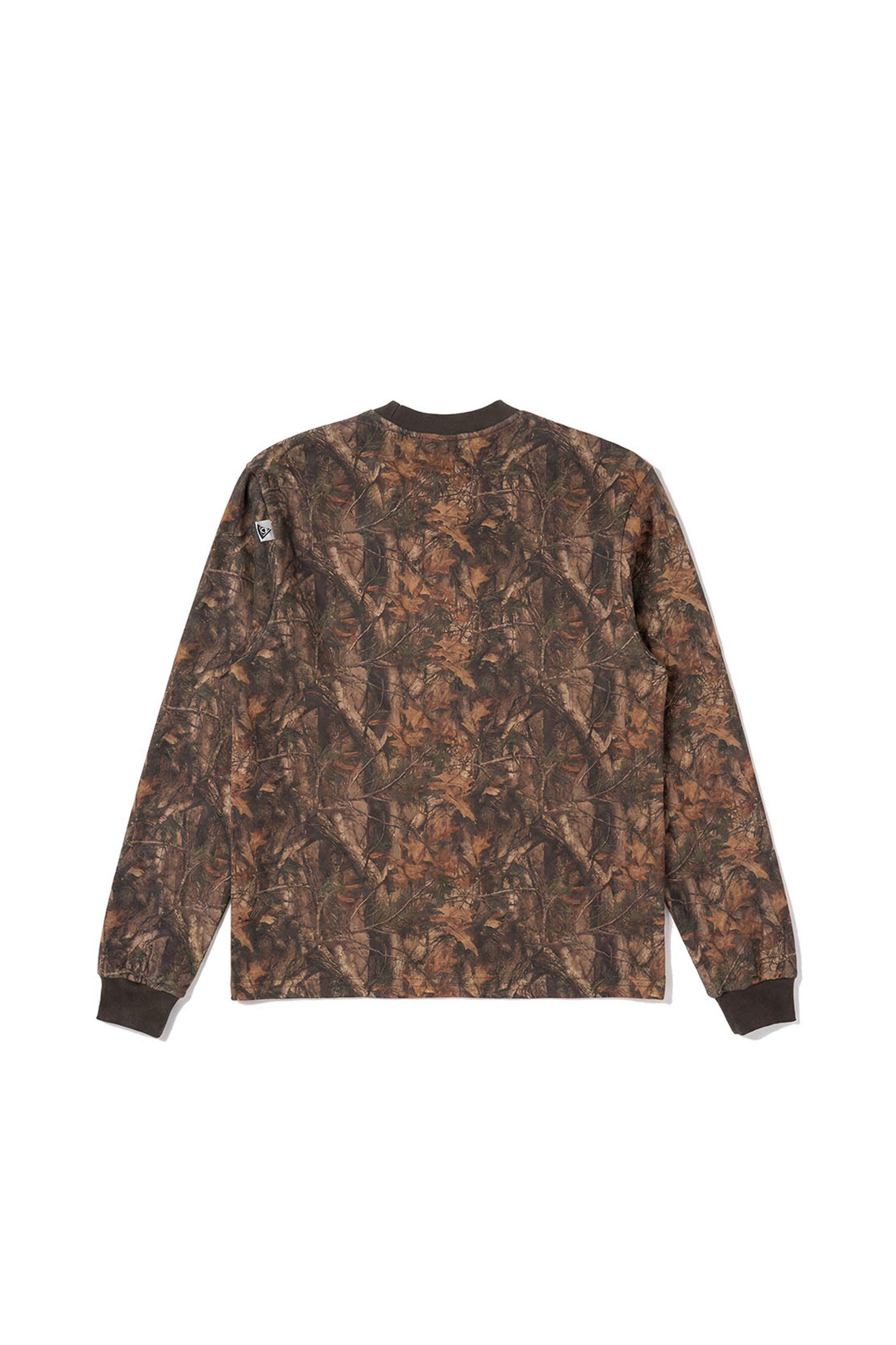 real tree camouflage waffle henley longsleeve