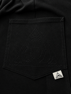 metal eyelet barrel pants
