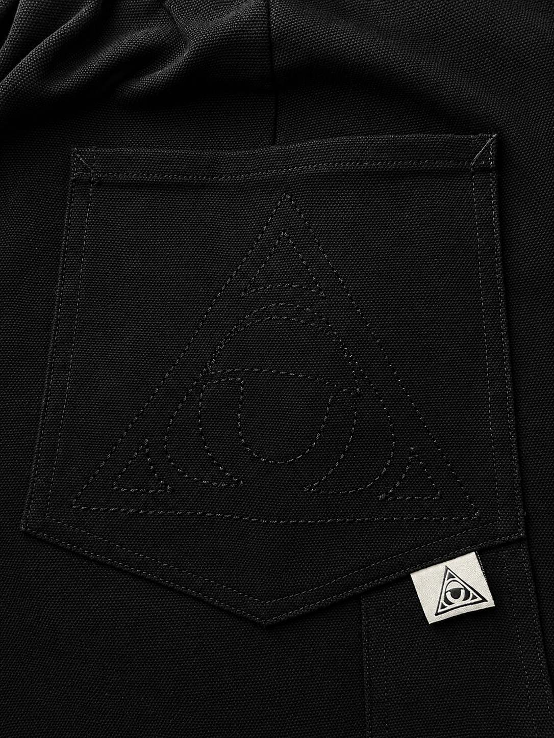metal eyelet barrel pants