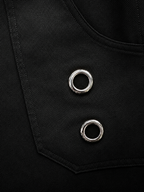 metal eyelet barrel pants