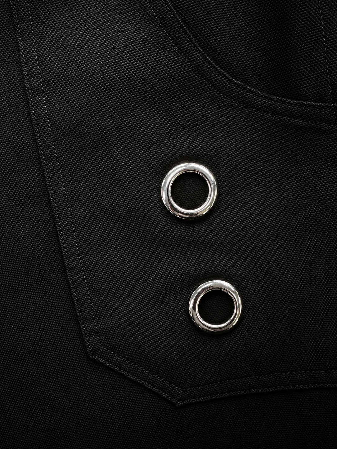 metal eyelet barrel pants