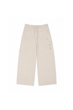 metal eyelet barrel pants