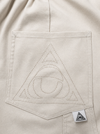 metal eyelet barrel pants