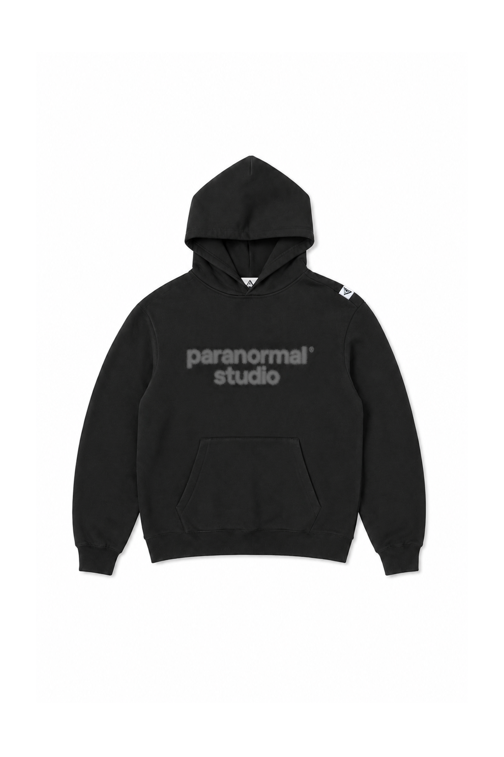 printed logo hoodie