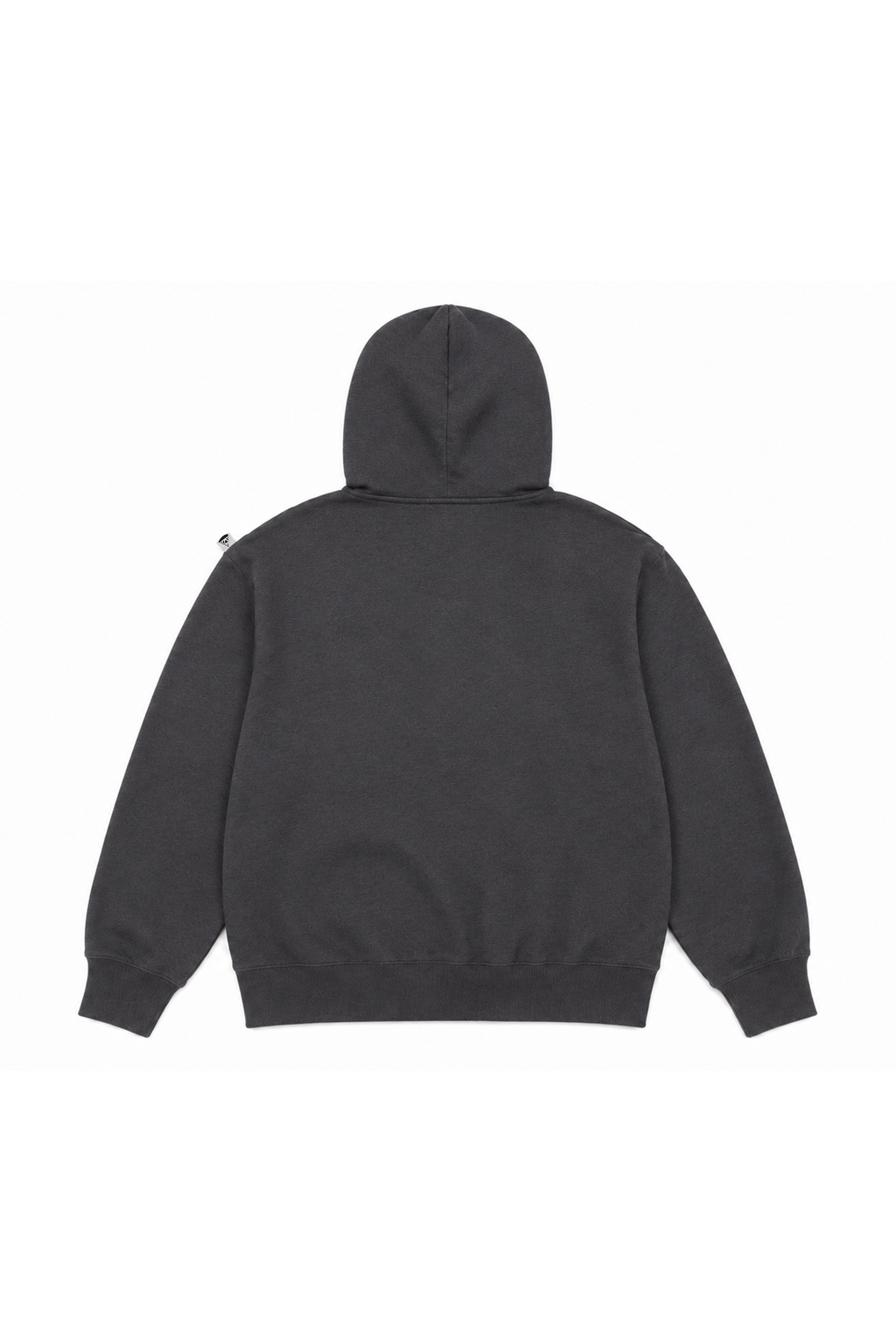 tribal applique & print zip hoodie