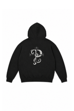 sleepy eye crossed hoodie