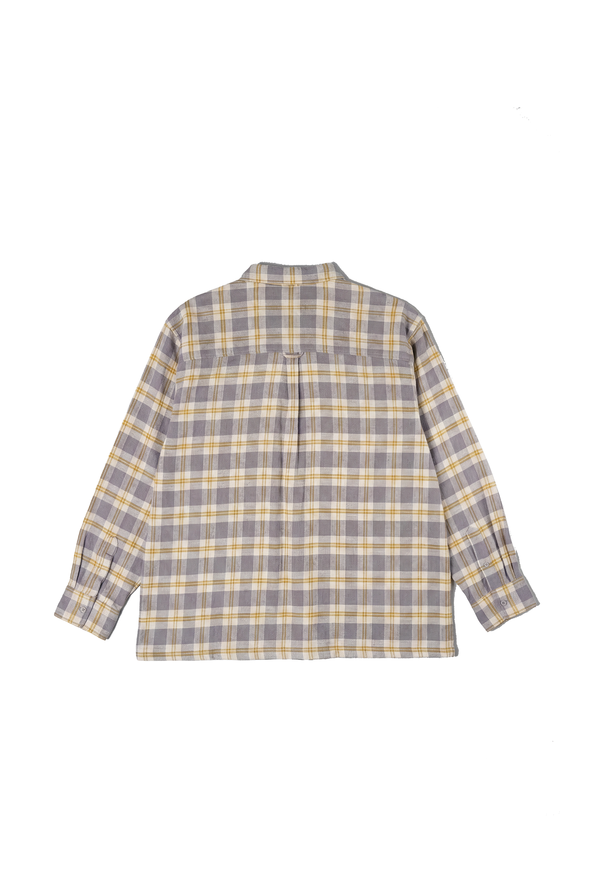 metal trim plaid workshirt
