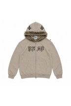 fured zip hoodie