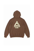 printed logo hoodie