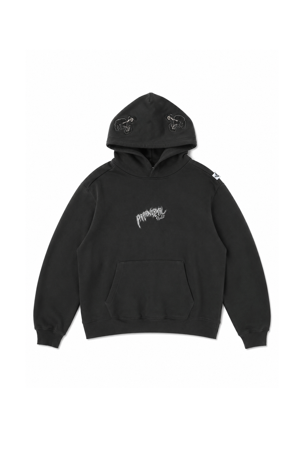 printed logo hoodie