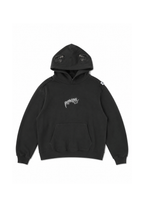 printed logo hoodie