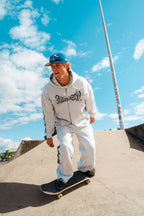 tribal applique & print wide sweatpants