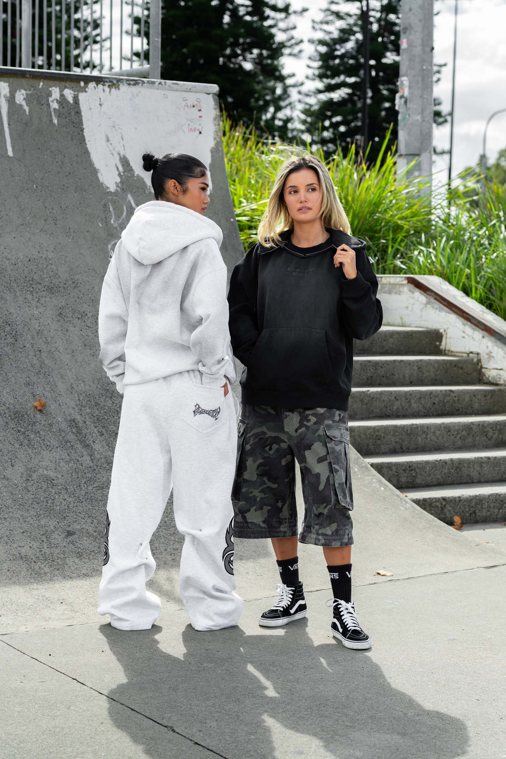 transformable logo hoodie