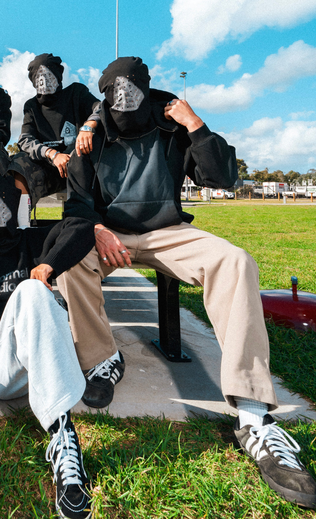 transformable logo hoodie