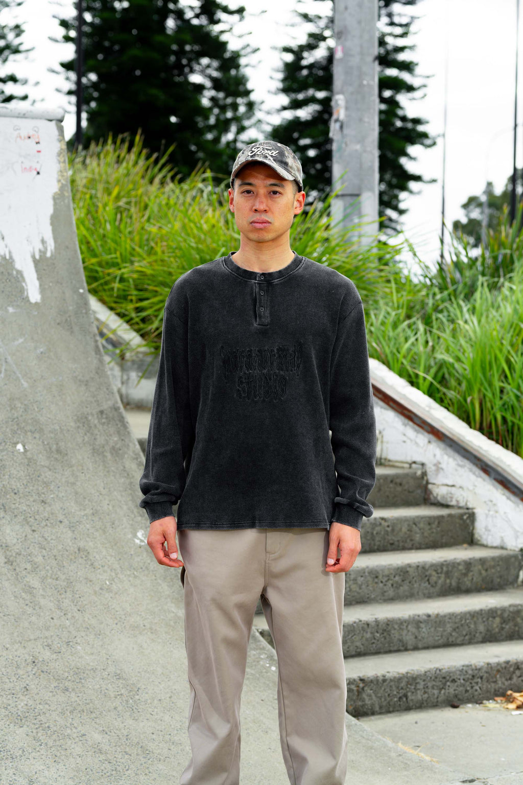 waffle henley longsleeve