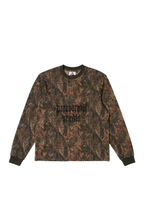 real tree camouflage waffle henley longsleeve
